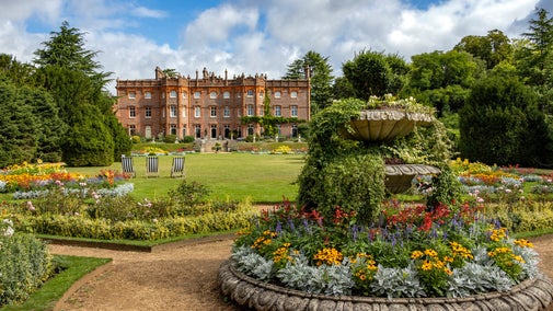 The parterre at Hughenden, Buckinghamshire